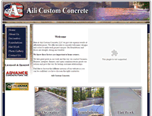 Tablet Screenshot of ailiconcrete.com